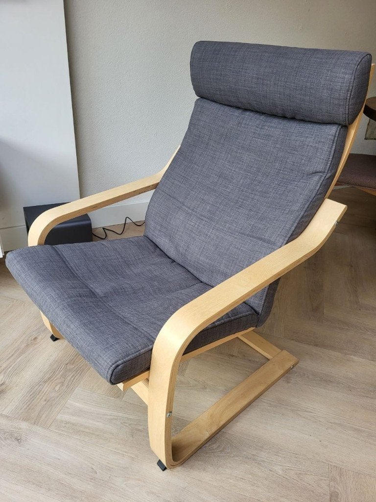 2 x IKEA POÄNG Fauteuil - €50 voor beide, Huis en Inrichting, Ophalen, Gebruikt, 75 tot 100 cm, Stof