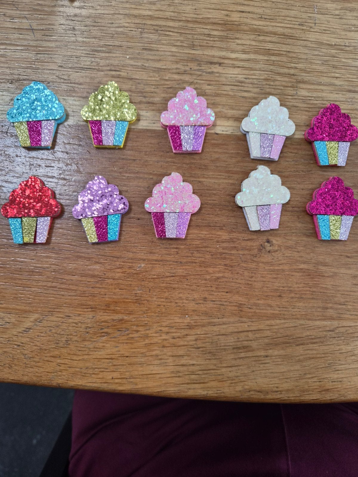 Set glitter ijsjes voor hobby en knutselen, Hobby en Vrije tijd, Textiel, Nieuw, Meerkleurig, Ophalen of Verzenden