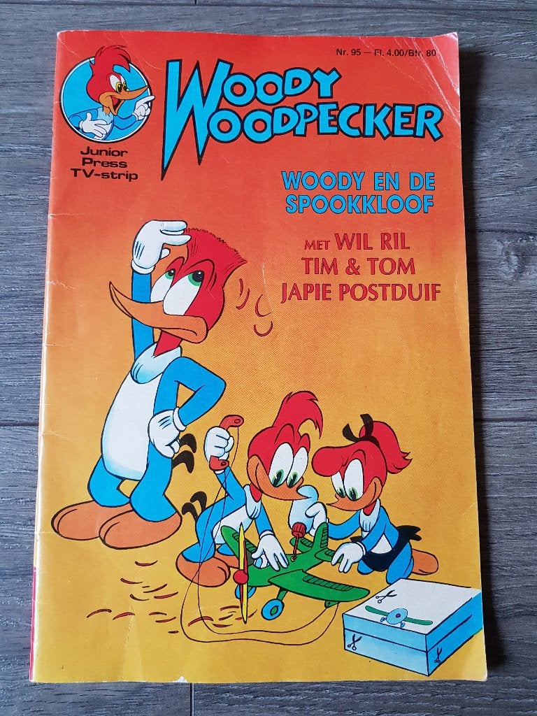 Boek / stripboek : Woody Woodpecker - Woody en de Spookkloof, Boeken, Eén stripboek, Ophalen of Verzenden, Gelezen