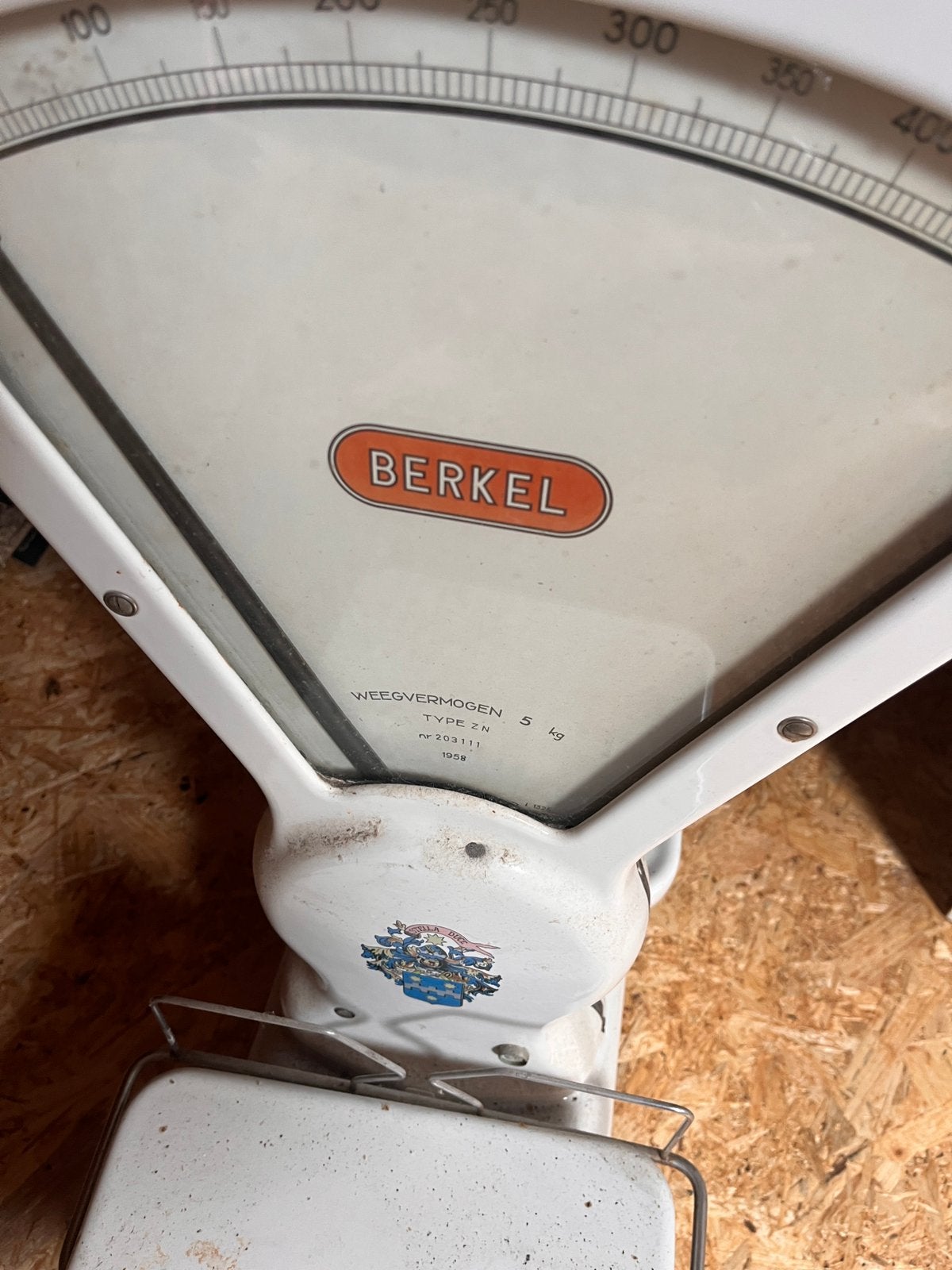 Antieke weegschaal betkel incl gewichten, Antiek en Kunst, Ophalen