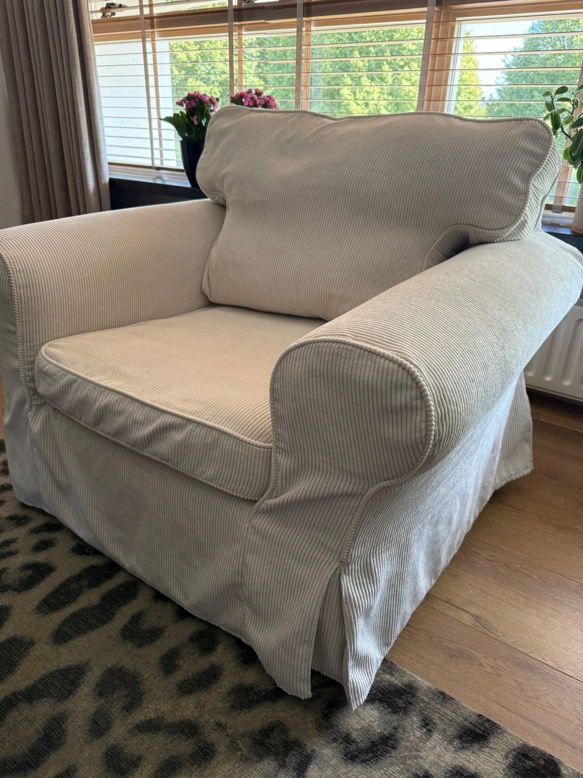Ektorp fauteuil, Ophalen, Eenpersoons, 75 tot 100 cm, Zo goed als nieuw