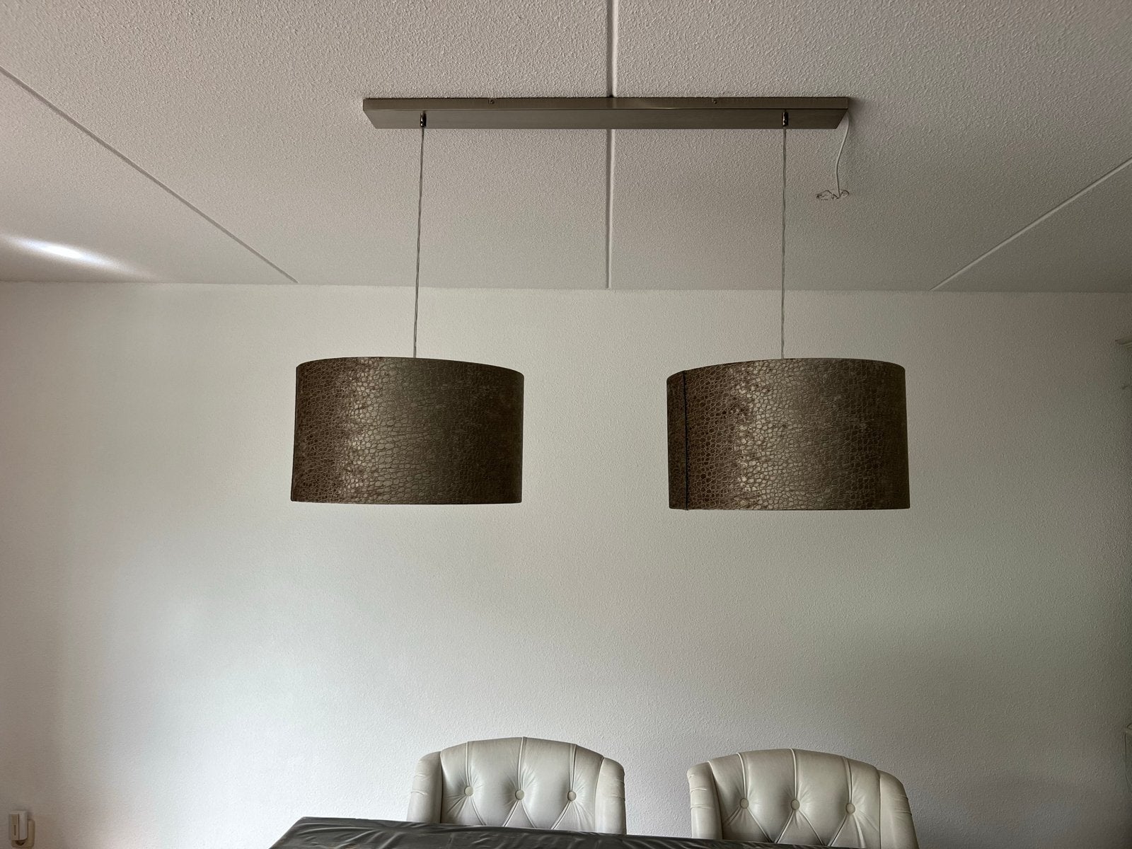 CROCO ERIC KUSTER-style lampenkappen - Champagne, Hanglamp, Meerkleurig, Rond, Zo goed als nieuw