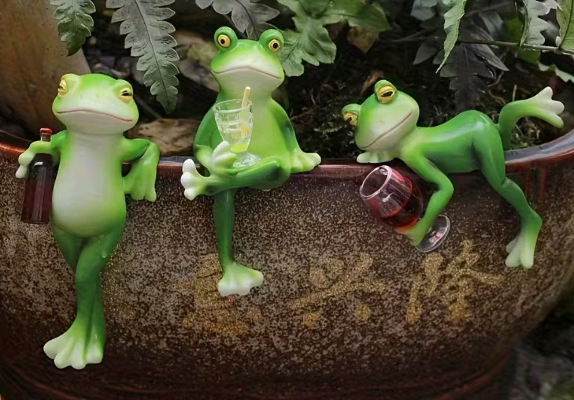 Leuke kikkers voor decoratie in huis of tuin, Ophalen, Groen, Overige stijlen, Nieuw