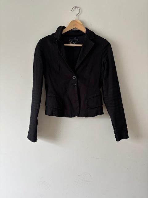 Zwarte getailleerde blazer met stretch van DEPT maat S IZGS, Zwart, Ophalen of Verzenden, Zo goed als nieuw, Jasje