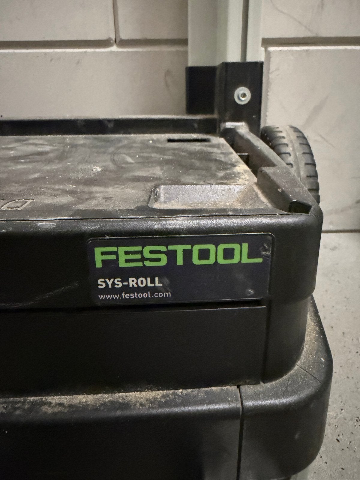 Festool SYS-Roll transportkar - Bevestigingsband mist, Ophalen, Gebruikt