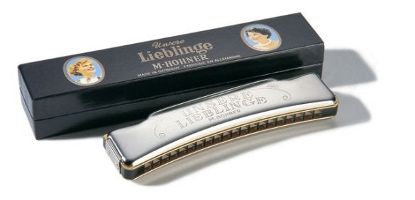 Hohner Unsere Lieblinge C 7332/48  Grootste Oktav harmonica, Niet ingevuld, Niet ingevuld, Ophalen of Verzenden, Met koffer of doosje