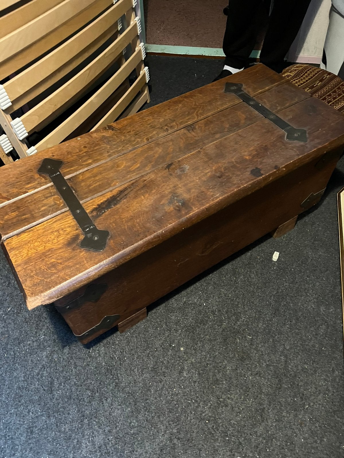 Antieke dekenkist., Ophalen, Gebruikt, 50 tot 100 cm, Minder dan 50 cm
