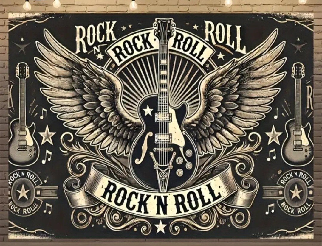rock and roll decordoek anderhalve meter breed, Ophalen of Verzenden, Nieuw