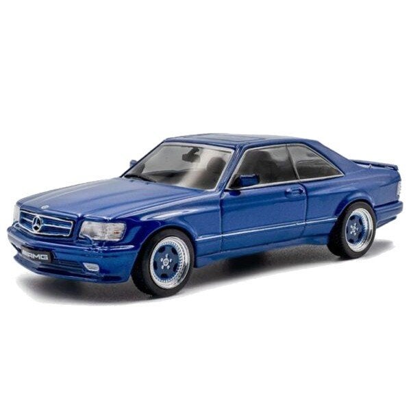 Mercedes Benz 560 AMG 1990 Blauw Modelauto 1/43 Solido Nieuw, Solido, Auto, Solido, Nieuw