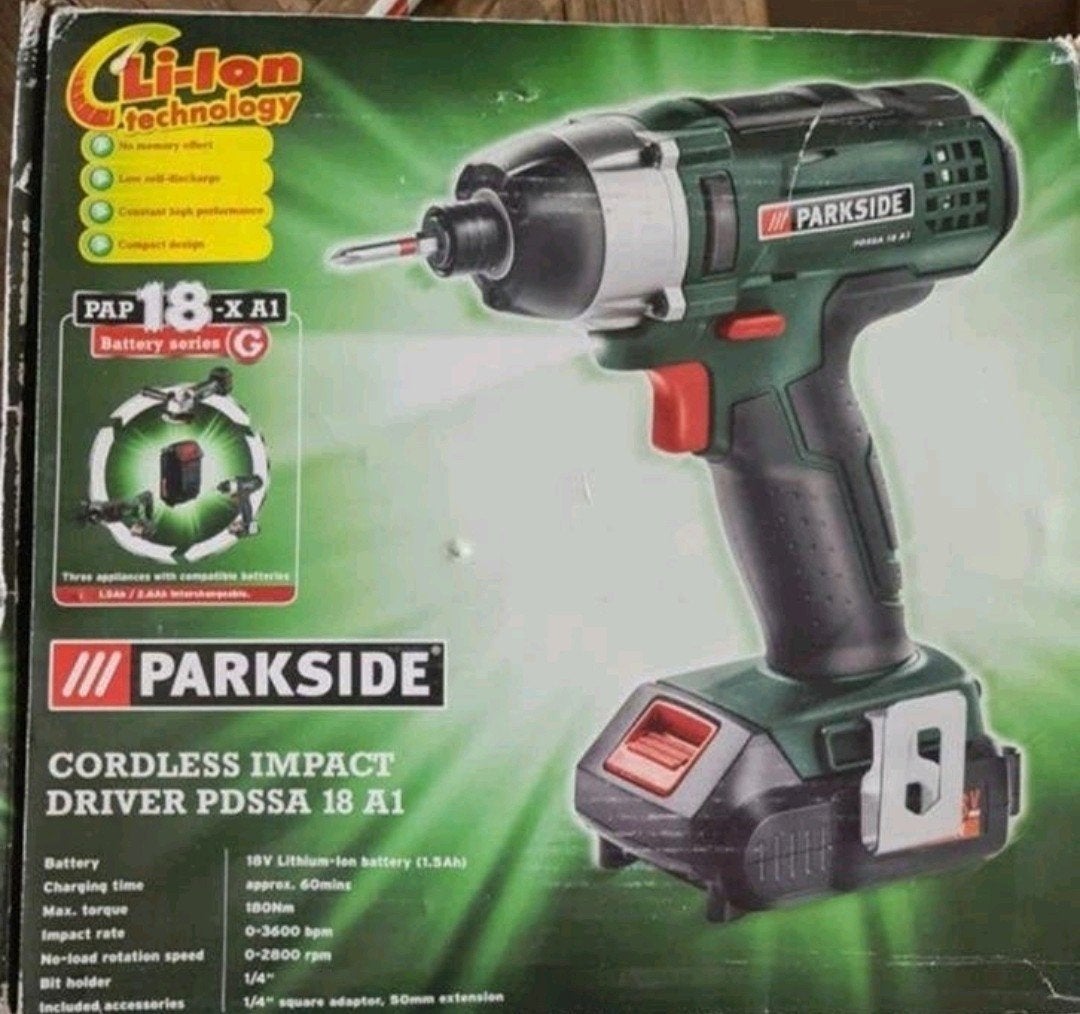 Parkside Accu Slagmoersleutel PDSDA 18 A1, Doe-het-zelf en Verbouw, Gereedschap | Boormachines, Ophalen of Verzenden, Nieuw, Overige typen