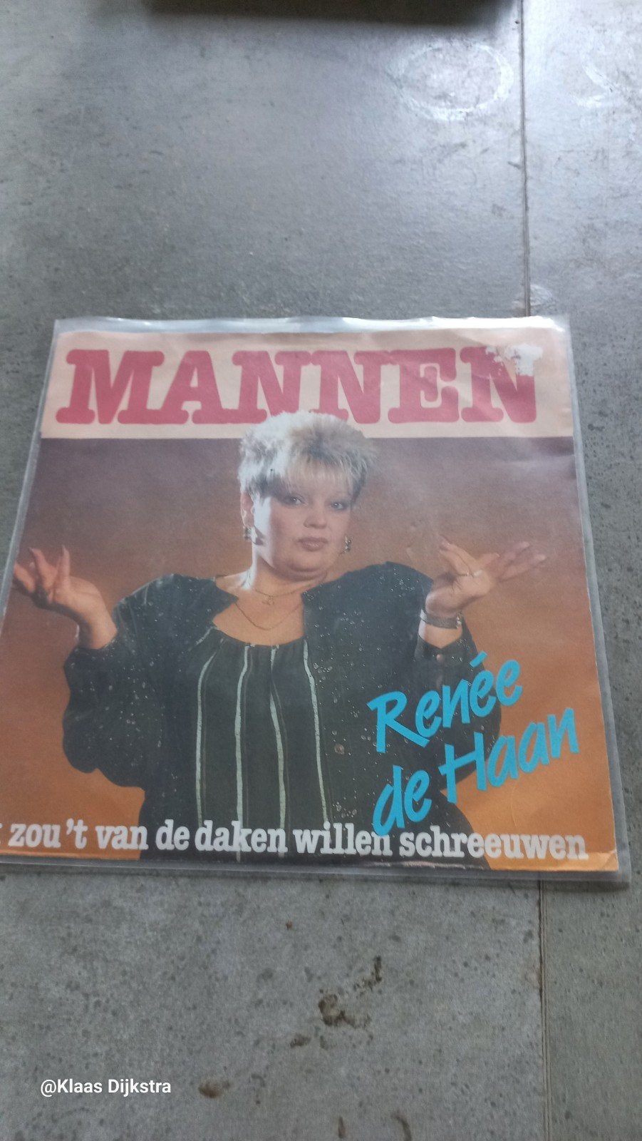 Renée de Haan- Mannen (Ik zou 't van de daken willen schreeu, Ophalen of Verzenden, Gebruikt, Levenslied of Smartlap, Single