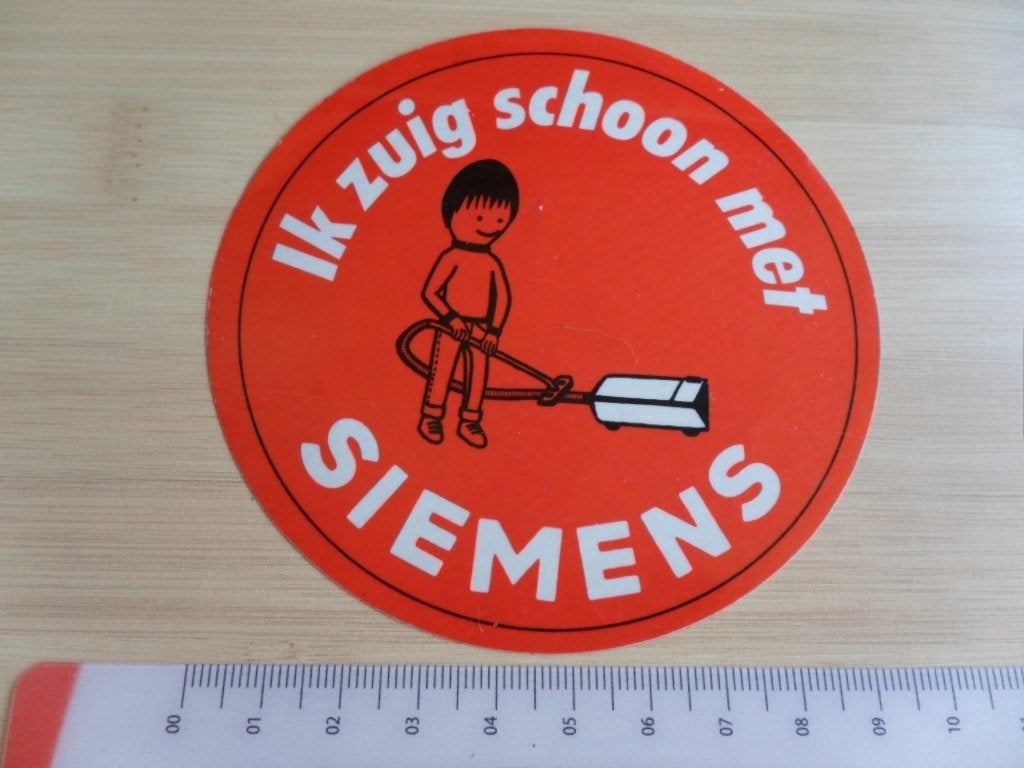 sticker ik zuig schoon met SIEMENS - strip stofzuiger, Ophalen, Zo goed als nieuw