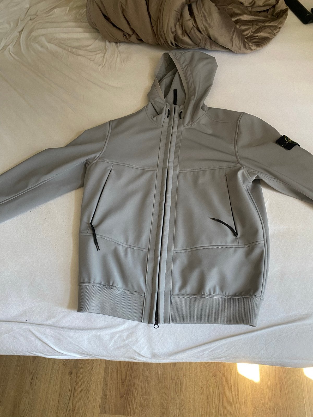Stone Island  Soft Shell Jas Maat S, Ophalen of Verzenden, Zo goed als nieuw, Maat 46 (S) of kleiner, Grijs