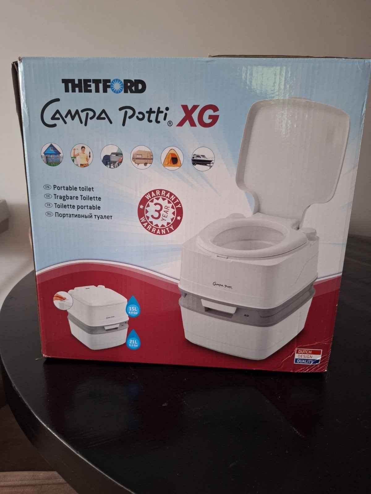 Thetford Campa Potti XG - Zo goed als nieuw, incl. vloeistof, Caravans en Kamperen, Ophalen, Zo goed als nieuw