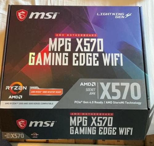 msi mpg x570 gaming edge, Computers en Software, Moederborden, DDR4, Ophalen of Verzenden, Zo goed als nieuw, Socket AM4