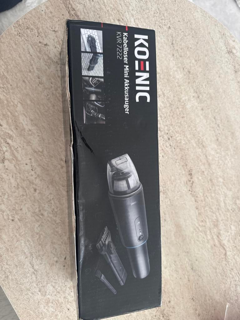 KOENIC KVR 7222 Draadloze Mini Kruimelzuiger, Witgoed en Apparatuur, Stofzuigers, Zo goed als nieuw, Kruimeldief, Minder dan 1200 watt