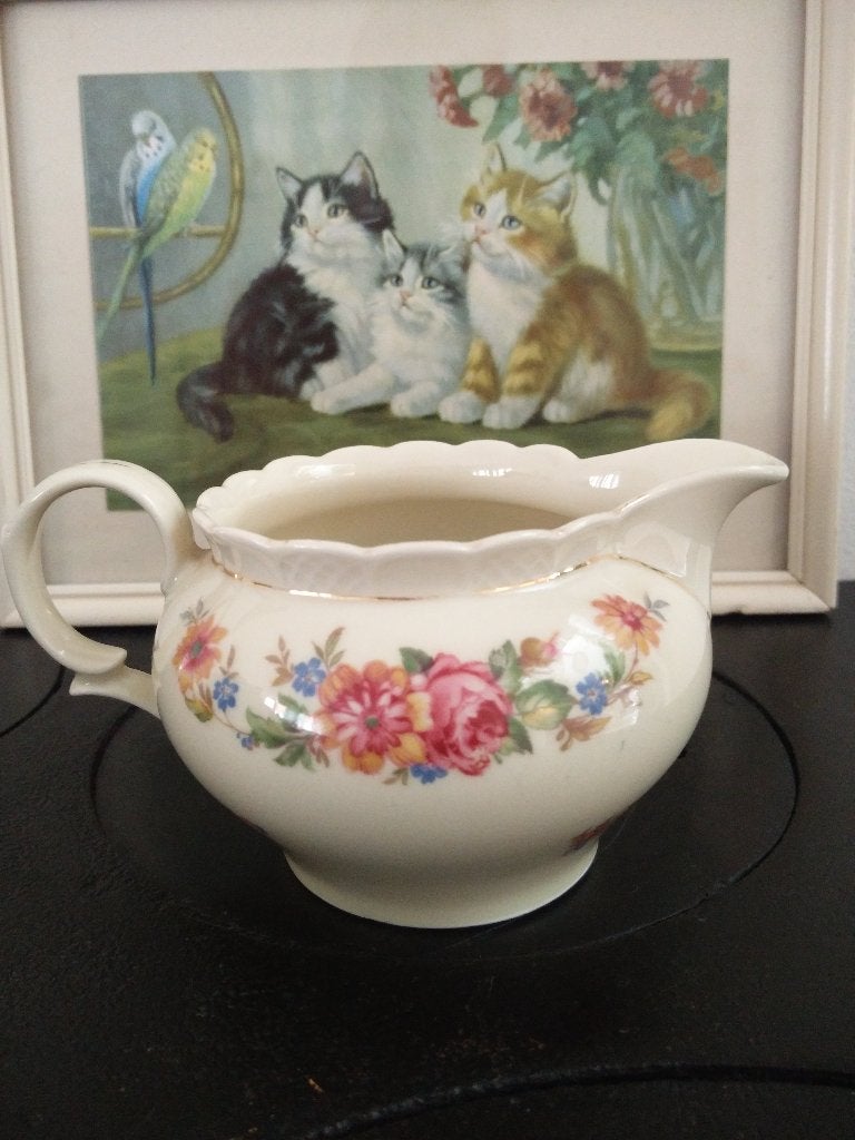 Roomkannetje Bavaria Arzberg met bloemen decor, Ophalen of Verzenden