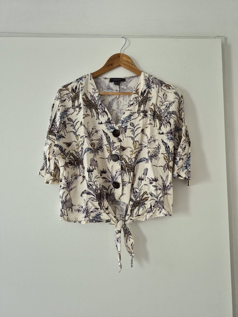 Blouse Primark maat 36 dames - creme, Primark, Beige, Ophalen of Verzenden, Zo goed als nieuw
