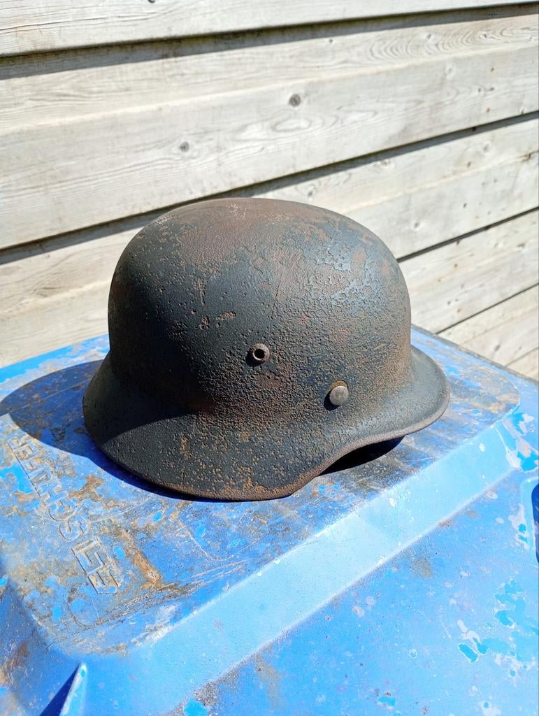Duitse m40 helm, Ophalen of Verzenden, Duitsland, Helm of Baret
