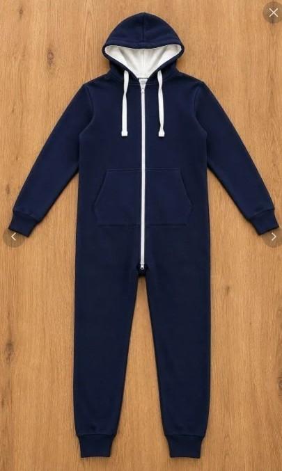 Onesie - maat 148/158 - Navy - ritssluiting+capuchon, 13jaar, Overige typen, Jongen of Meisje, Nieuw, Ophalen of Verzenden