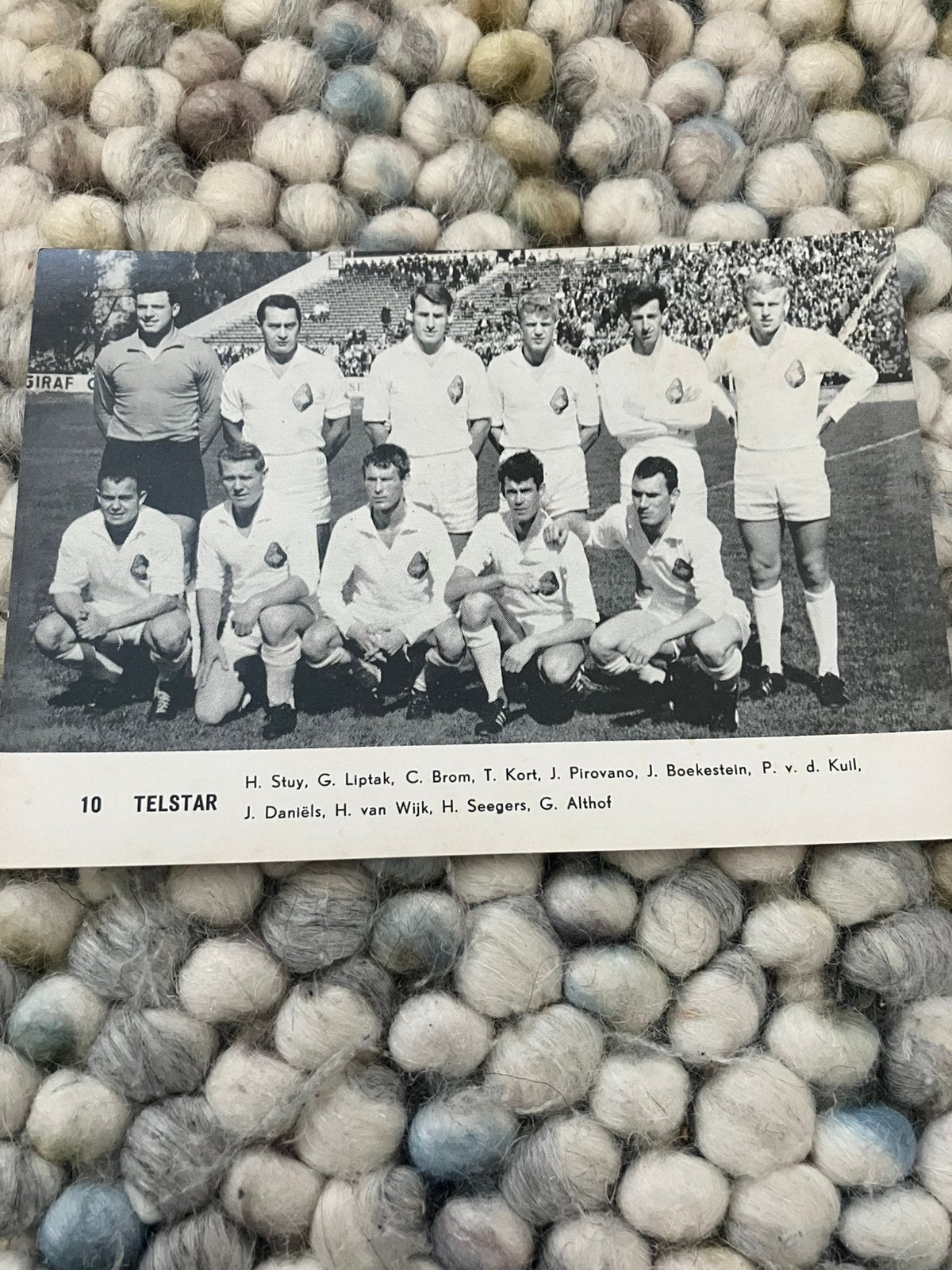 Telstar monty 1965-1966 Elftalfoto, Verzamelen, Ophalen of Verzenden, Zo goed als nieuw, Boek of Tijdschrift