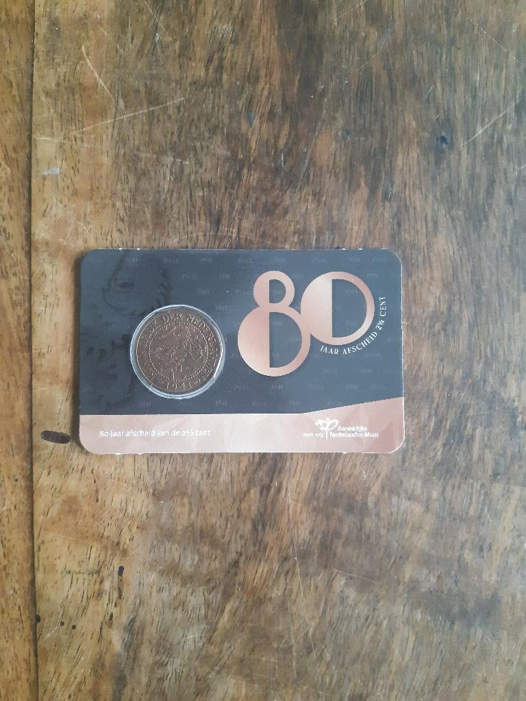 80 jaar afscheid van de 2 1/2 cent in Coincard KNM, Verzenden, Koningin Beatrix