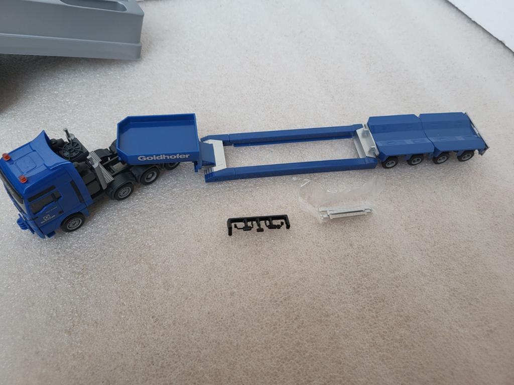 Herpa Goldhofer MAN TGA 41.660 Dieplader - Nieuw in doos, Hobby en Vrije tijd, Modelauto's | 1:87, Ophalen of Verzenden, Zo goed als nieuw