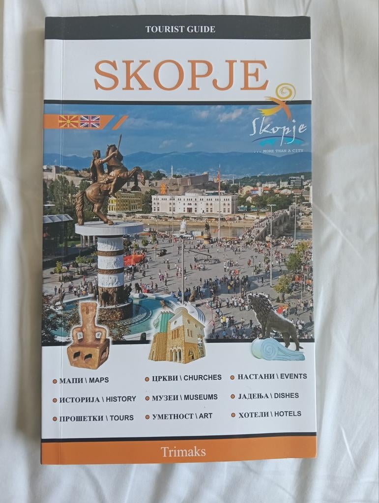 Toeristische gids Skopje, Overige merken, Europa, Ophalen of Verzenden, Zo goed als nieuw