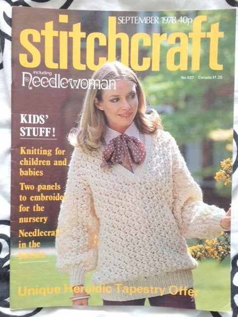 stitchcraft september 1978 including needlewoman, Ophalen of Verzenden, Gelezen, Damesbladen