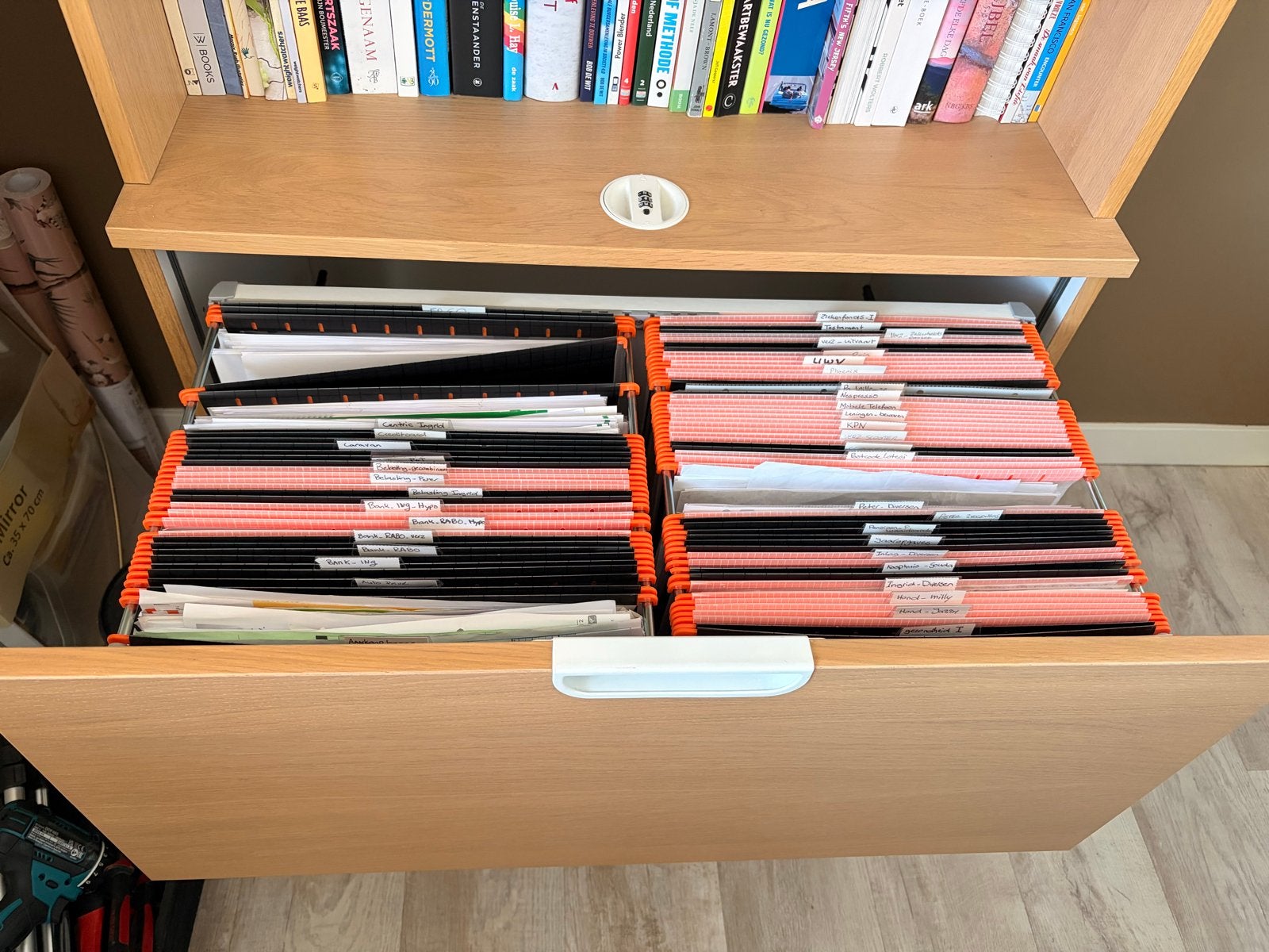 IKEA Galant Bureau-kast combinatie met archieflades, Ophalen, Gebruikt, Met lades, Spaanplaat of MDF