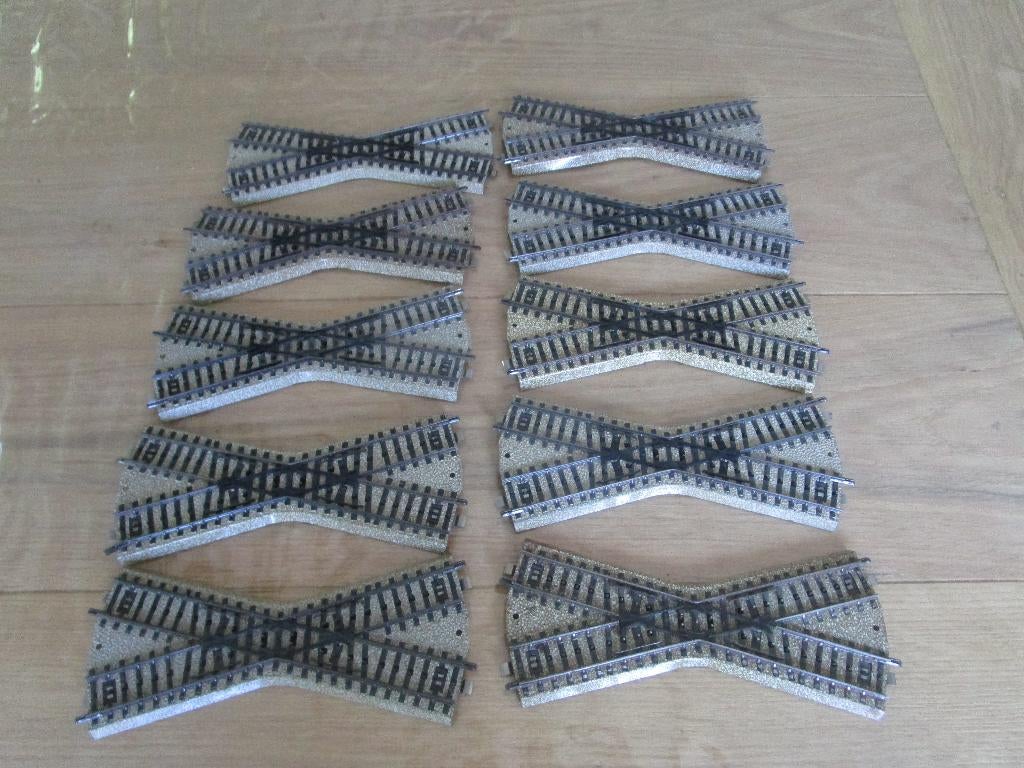 Marklin 10 kruisingen 5114., Wisselstroom, Gebruikt, Rails, Ophalen of Verzenden