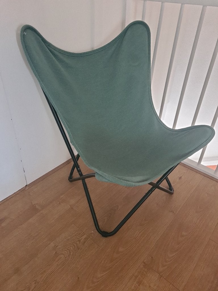 Vlinder stoel stof, Ophalen, Blauw, Zo goed als nieuw, Eén