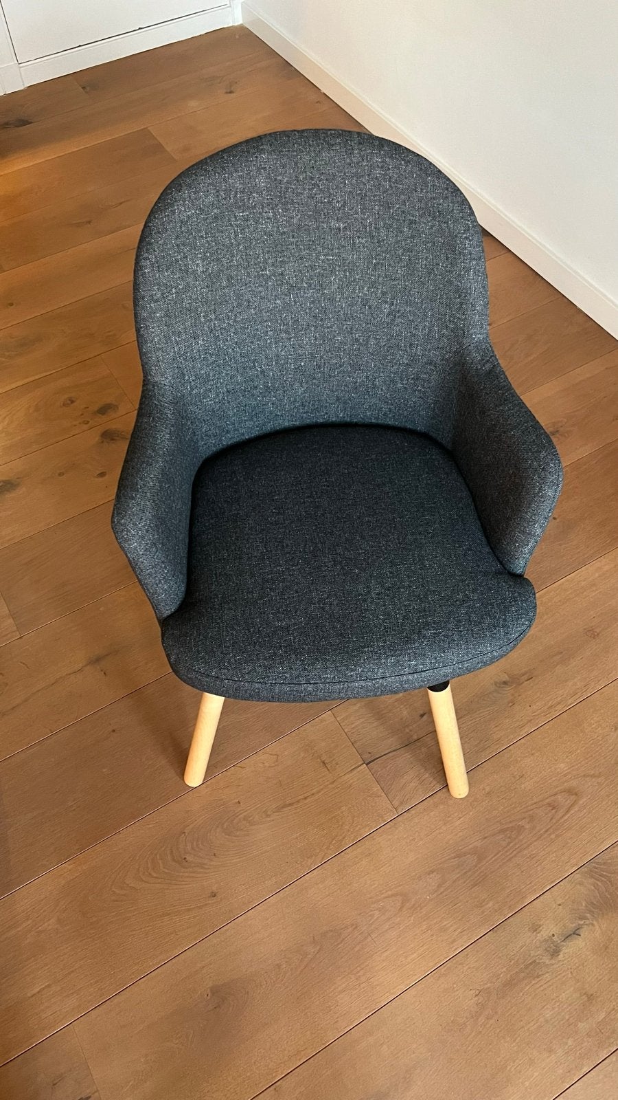 Ikea Janolof draaibare eetkamerstoelen donkergrijs, Huis en Inrichting, Stoelen, Ophalen, Drie, Zo goed als nieuw, Stof