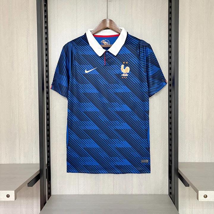 Frankrijk thuis shirt heren maat L, Sport en Fitness, Voetbal, Ophalen of Verzenden, Zo goed als nieuw, Shirt