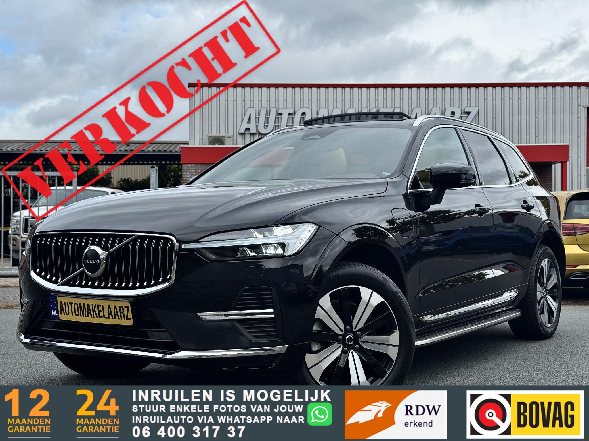 Volvo XC60 2.0 T6Plug-in hybrid AWD Recharge Luchtvering, Auto's, Automaat, 12 maanden, Gebruikt, 4 cilinders