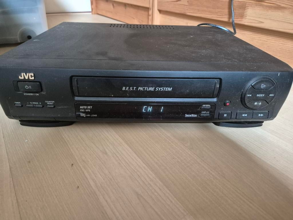 JVC Videospeler/Recorder - VHS VCR HR-J248E, JVC, Ophalen of Verzenden, Overige resoluties, Gebruikt
