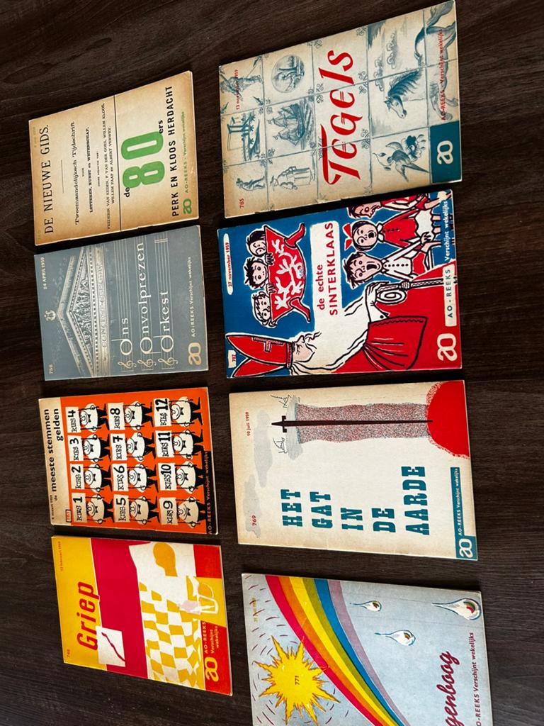 AO reeks boekjes - Jaargang 1959 - Diverse titels, Ophalen of Verzenden, Gelezen, Non-fictie