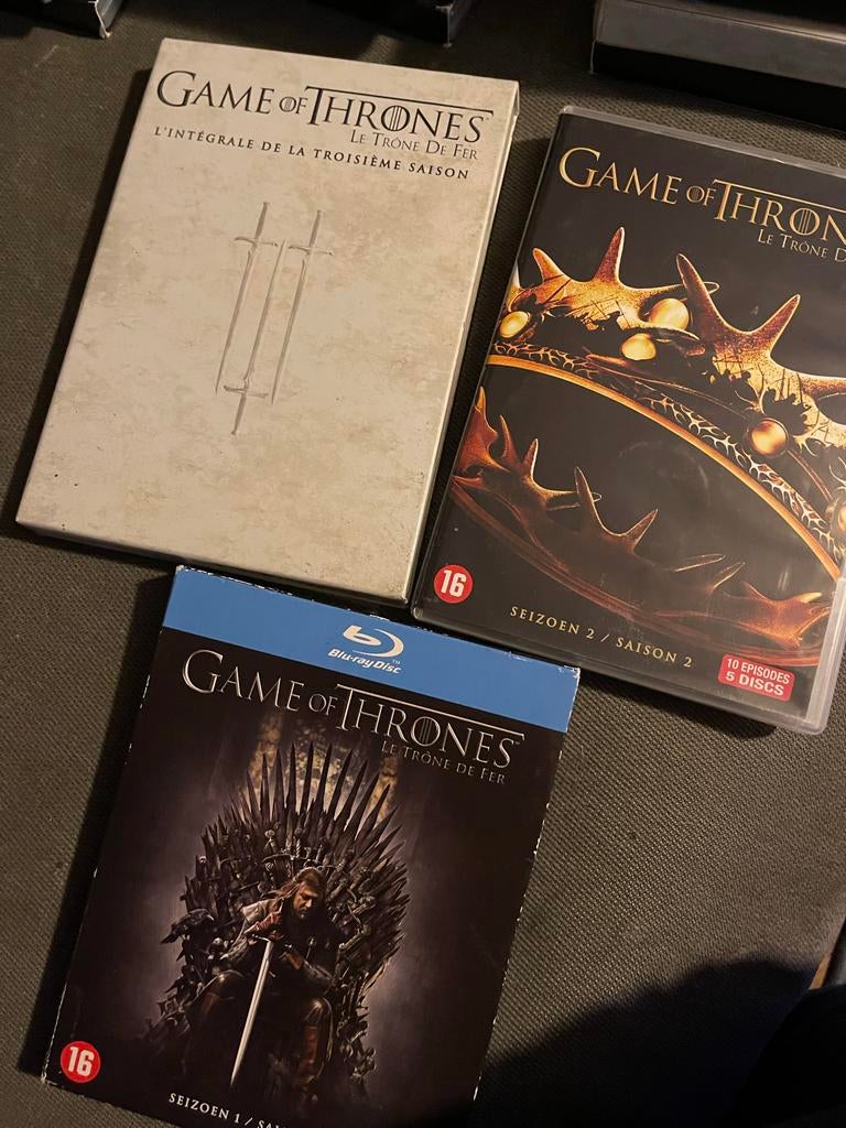 Game of Thrones Seizoen 1, 2 en 3 (Blu-ray/DVD), Vanaf 16 jaar, Ophalen of Verzenden, Gebruikt, Science Fiction en Fantasy