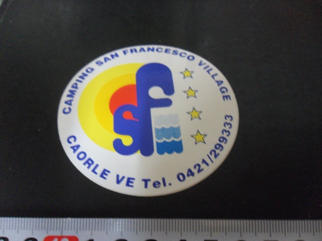 sticker Italië Camping San Francesco Village Caorle, Ophalen, Zo goed als nieuw