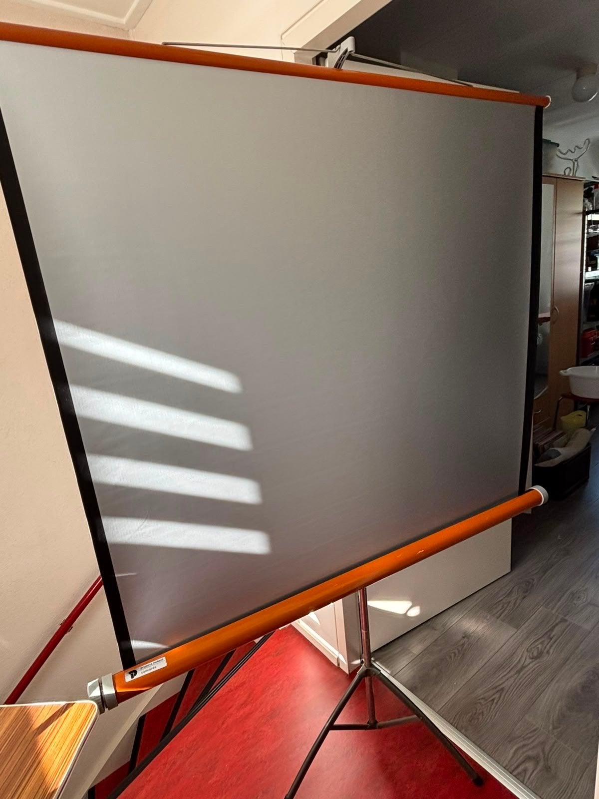 Projectiescherm op statief 125x125cm - Projecta Concorde, Ophalen, Gebruikt