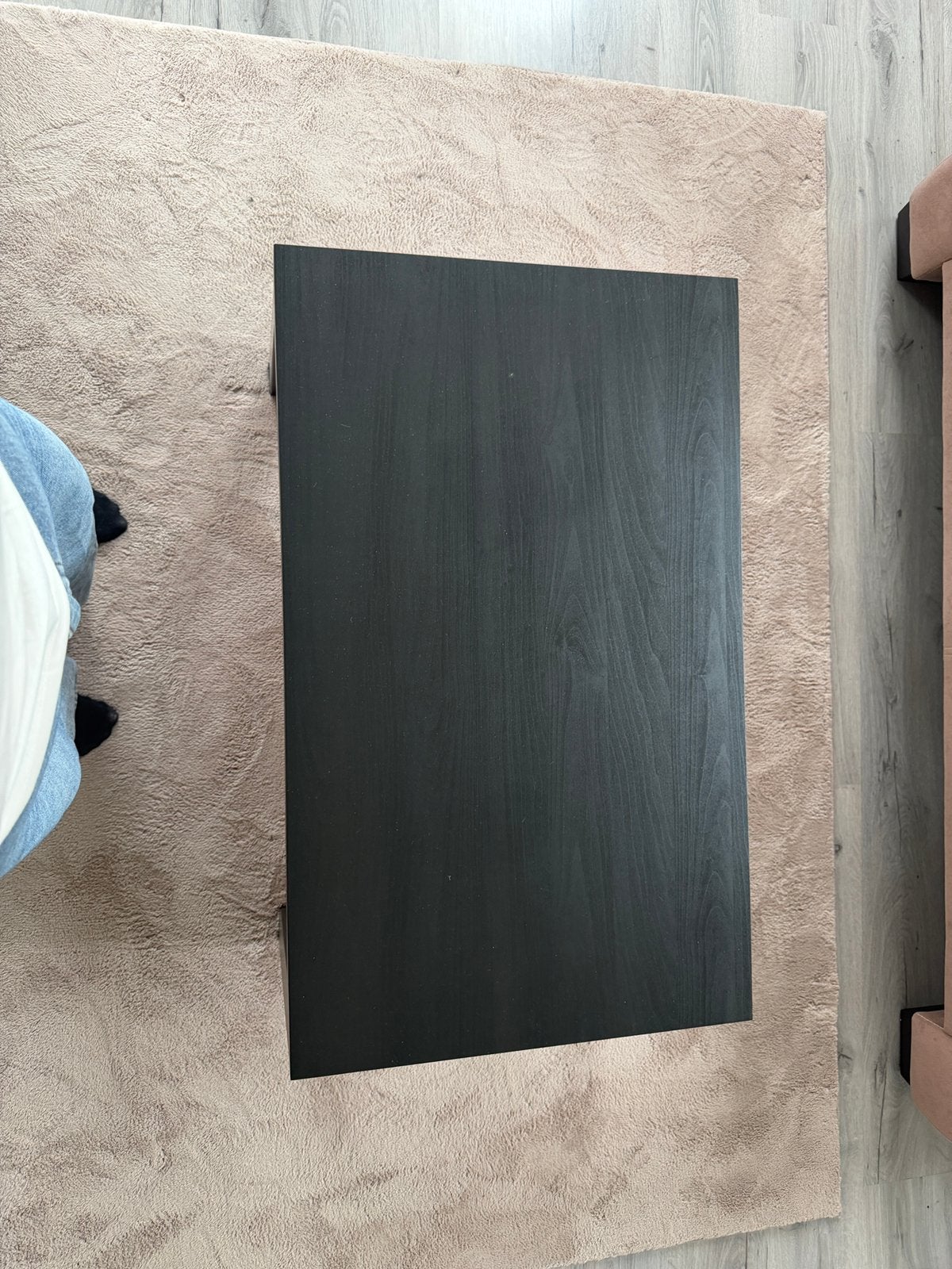 Rechthoekige bijzettafel, Huis en Inrichting, Ophalen, Zo goed als nieuw, 75 cm of meer, 60 cm of meer