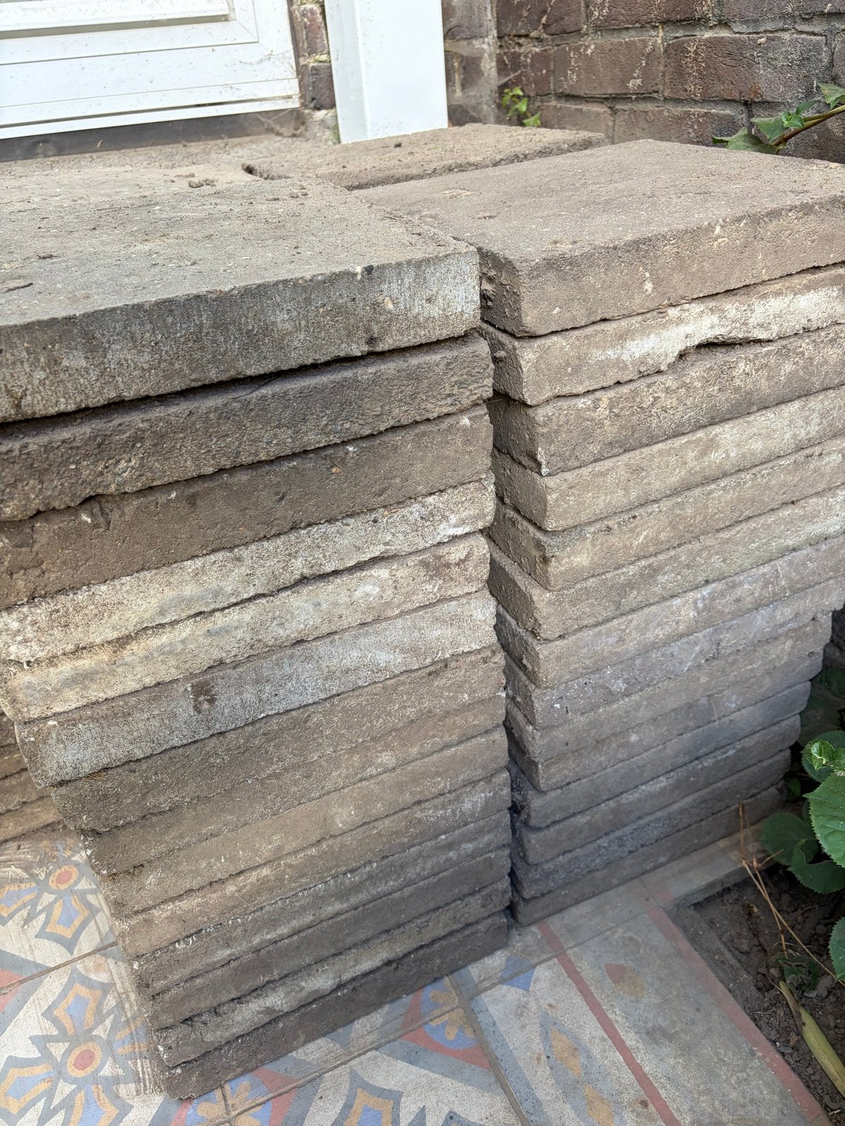 Tuintegels 30x30 cm - 150 stuks - gratis op te halen, Ophalen, Gebruikt, 10 m² of meer, Beton