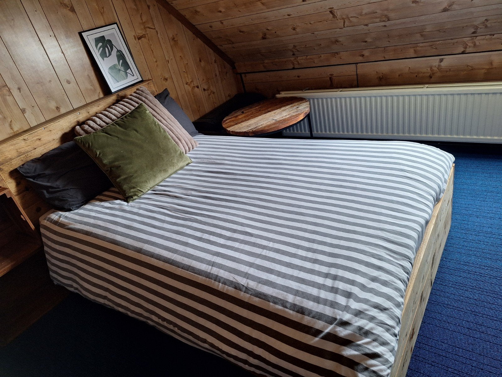 Steigerhouten bed Twijfelaar, Ophalen, Steigerhout, Zo goed als nieuw, Twijfelaar
