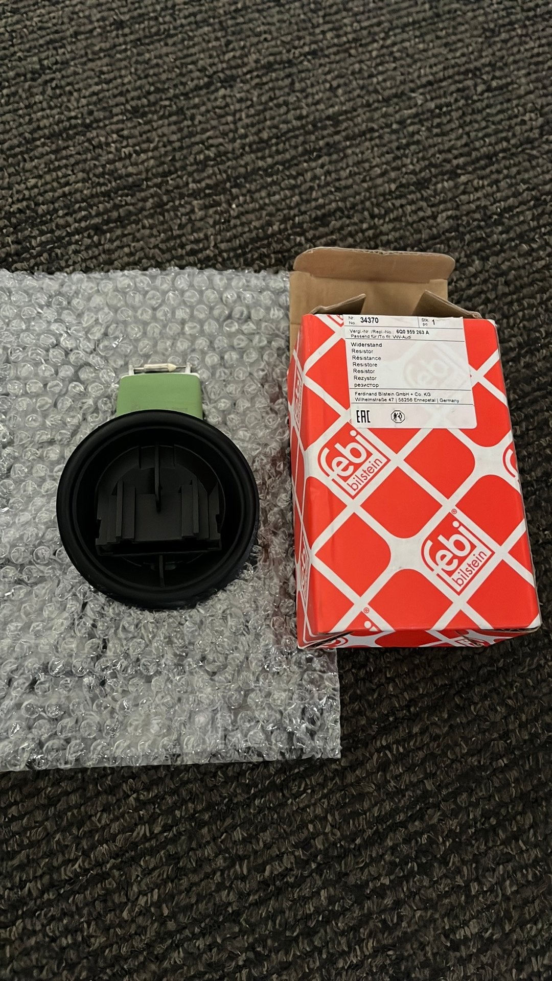 Nieuwe Kachel Weerstand aanjager 6Q0959263A, Audi, Onbekend, Nieuw, Ophalen of Verzenden