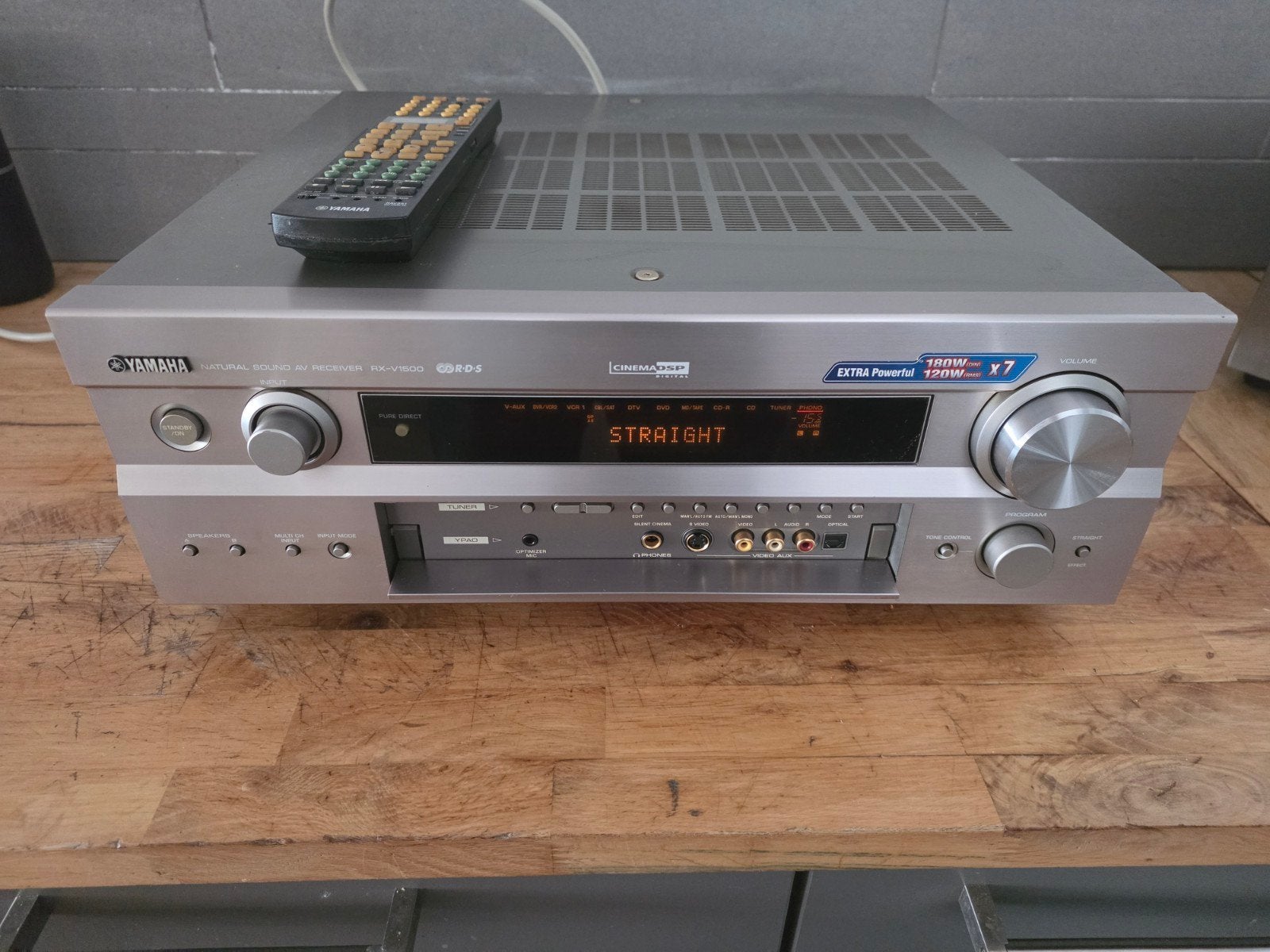 yamaha rx-v1500, Ophalen of Verzenden, Gebruikt, 120 watt of meer