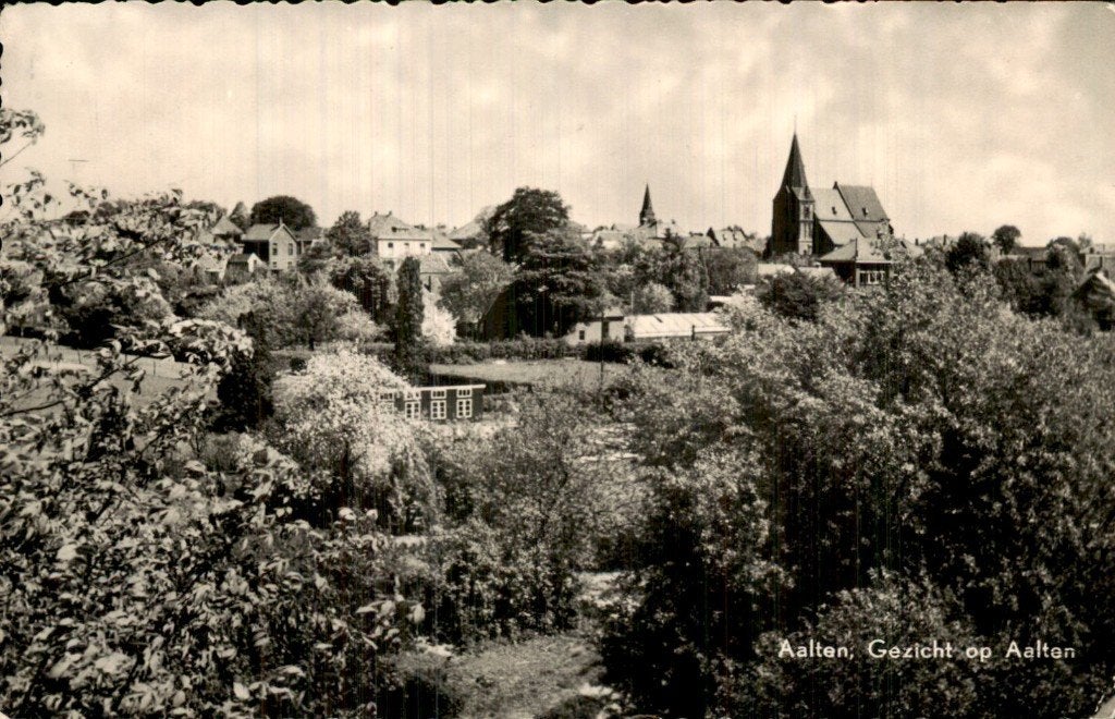 Aalten - Gezicht - Gezicht op Aalten, Ophalen of Verzenden, 1940 tot 1960, Gelopen, Gelderland