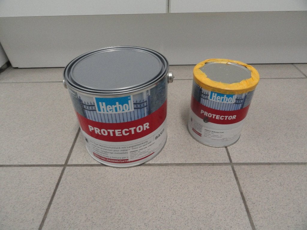 HERBOL PROTECTOR ZIJDEGLANS METAAL LAK GRIJS 1 POT SYSTEEM, Nieuw, Ophalen of Verzenden, Lak, Grijs
