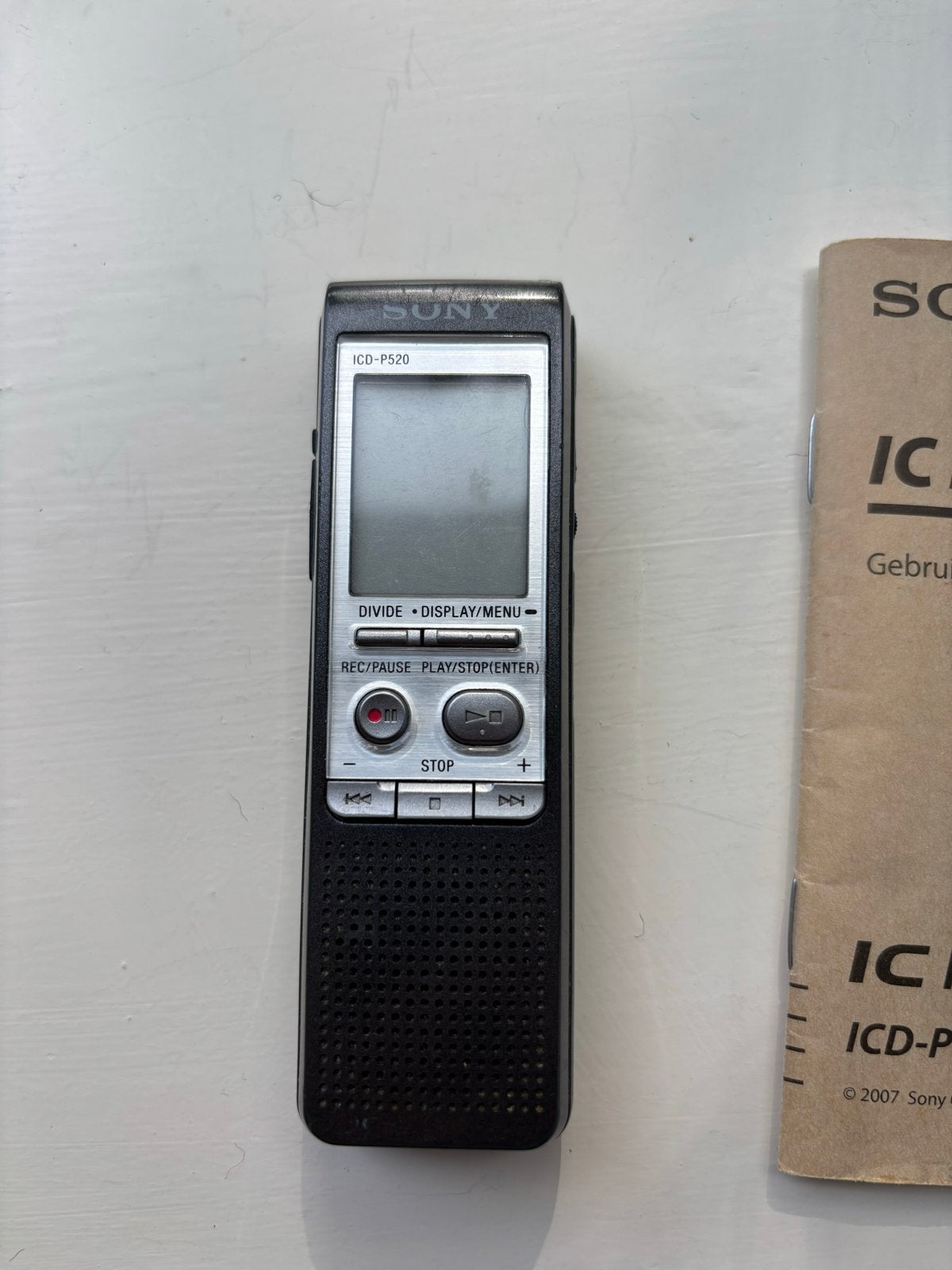 Sony ICD-P520 IC Recorder - Digitale Voice Recorder, Audio, Tv en Foto, Professionele Audio-, Tv- en Video-apparatuur, Ophalen of Verzenden