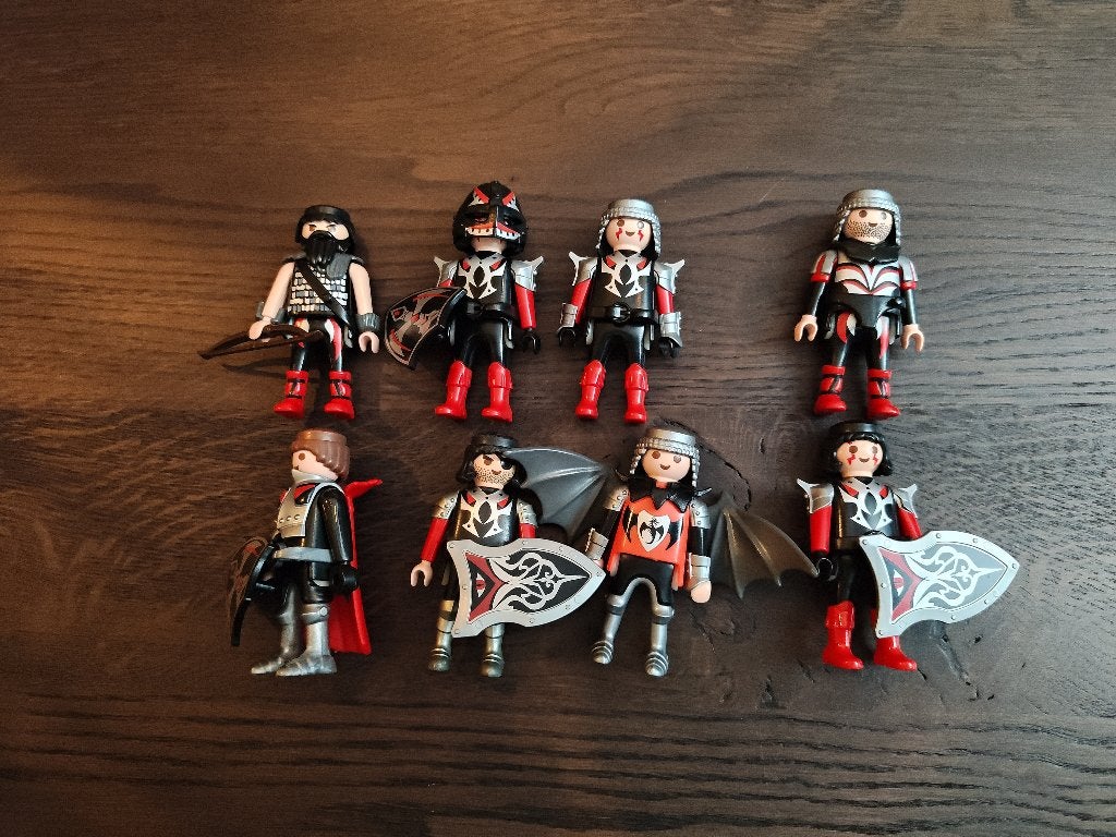 Playmobil drakenridders zwart rood, Ophalen of Verzenden