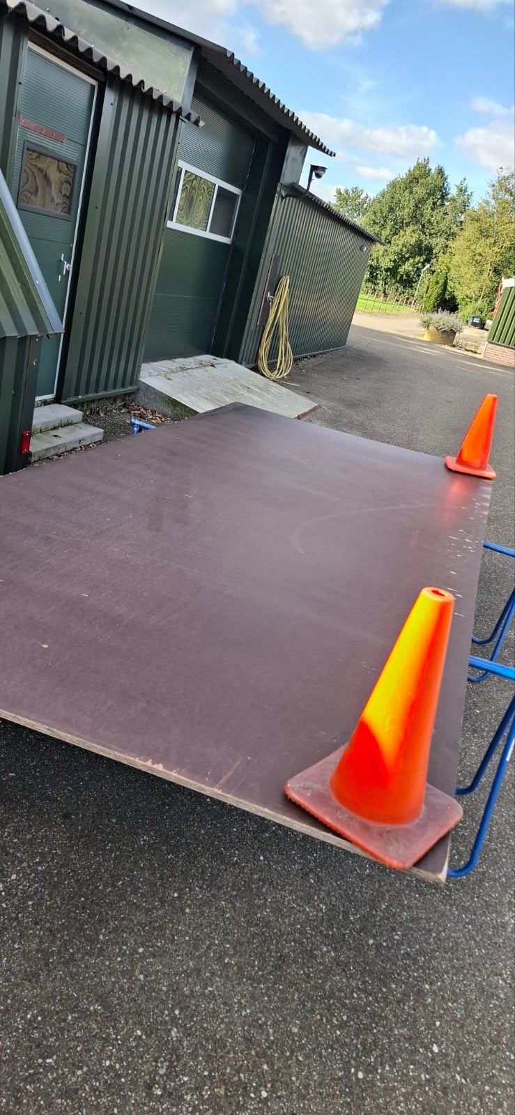 Betonplexplaat 18mm - 1,70m x 3,91m, Doe-het-zelf en Verbouw, Ophalen, Gebruikt, Minder dan 25 mm, Overige typen